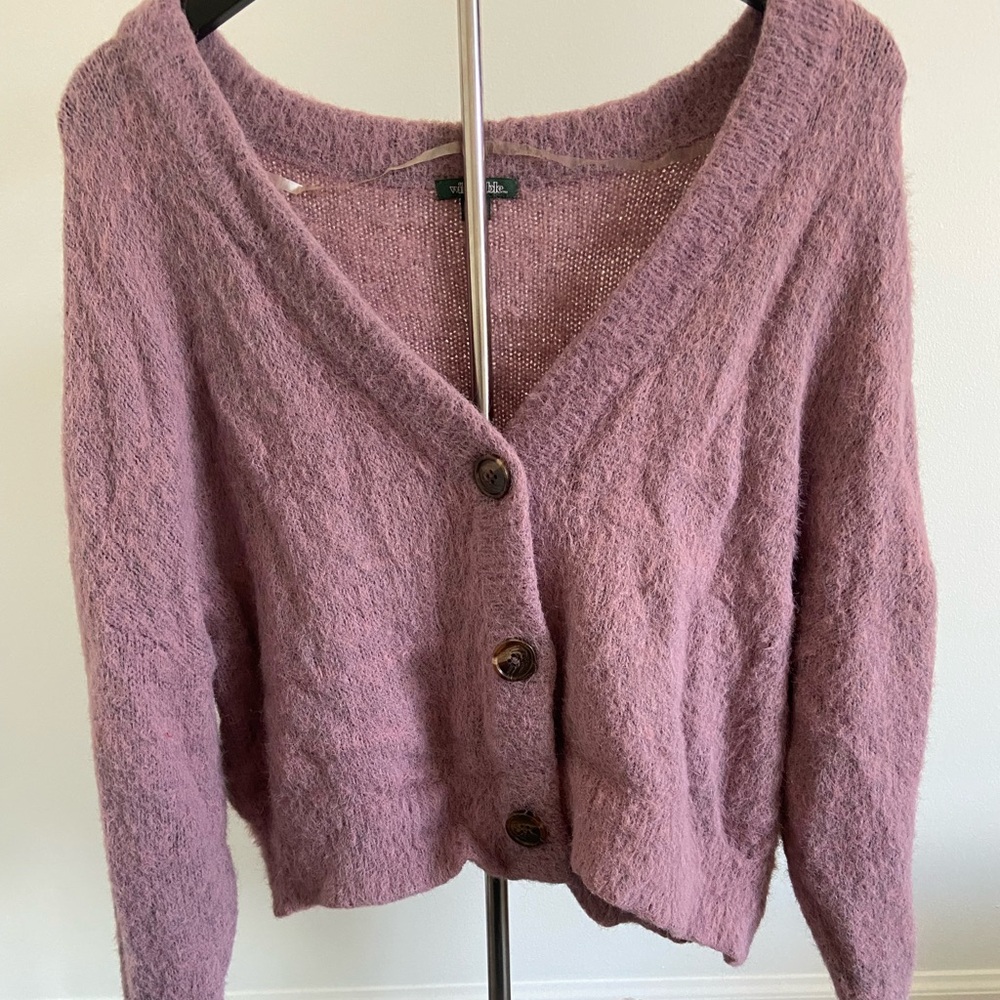 Wild Fable Dusty Pink Button-Up Cardigan